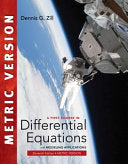 A First Course in Differential Equations with Modeling Applications, 11th Edition