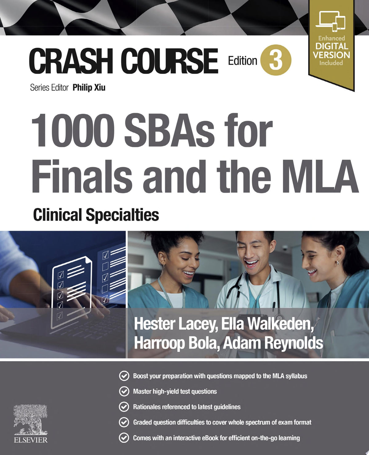 Crash Course 1000 SBAs for Finals and the MLA – Clinical Specialties, 3rd Edition