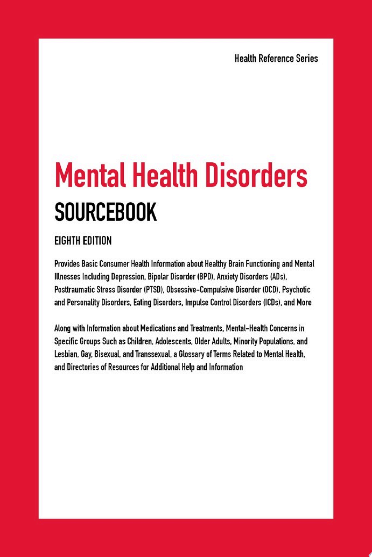 Genetic Disorders: Sourcebook, 8th Edition