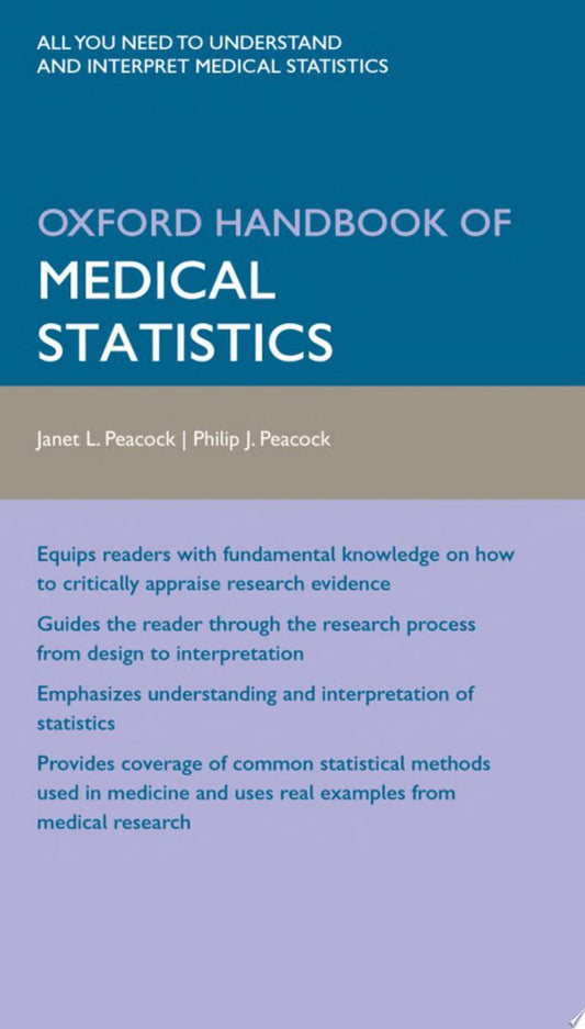 Oxford Handbook of Medical Statistics , 2nd Edition